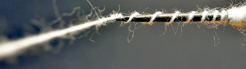 手紡ぎ用・インド綿を紡いだ糸